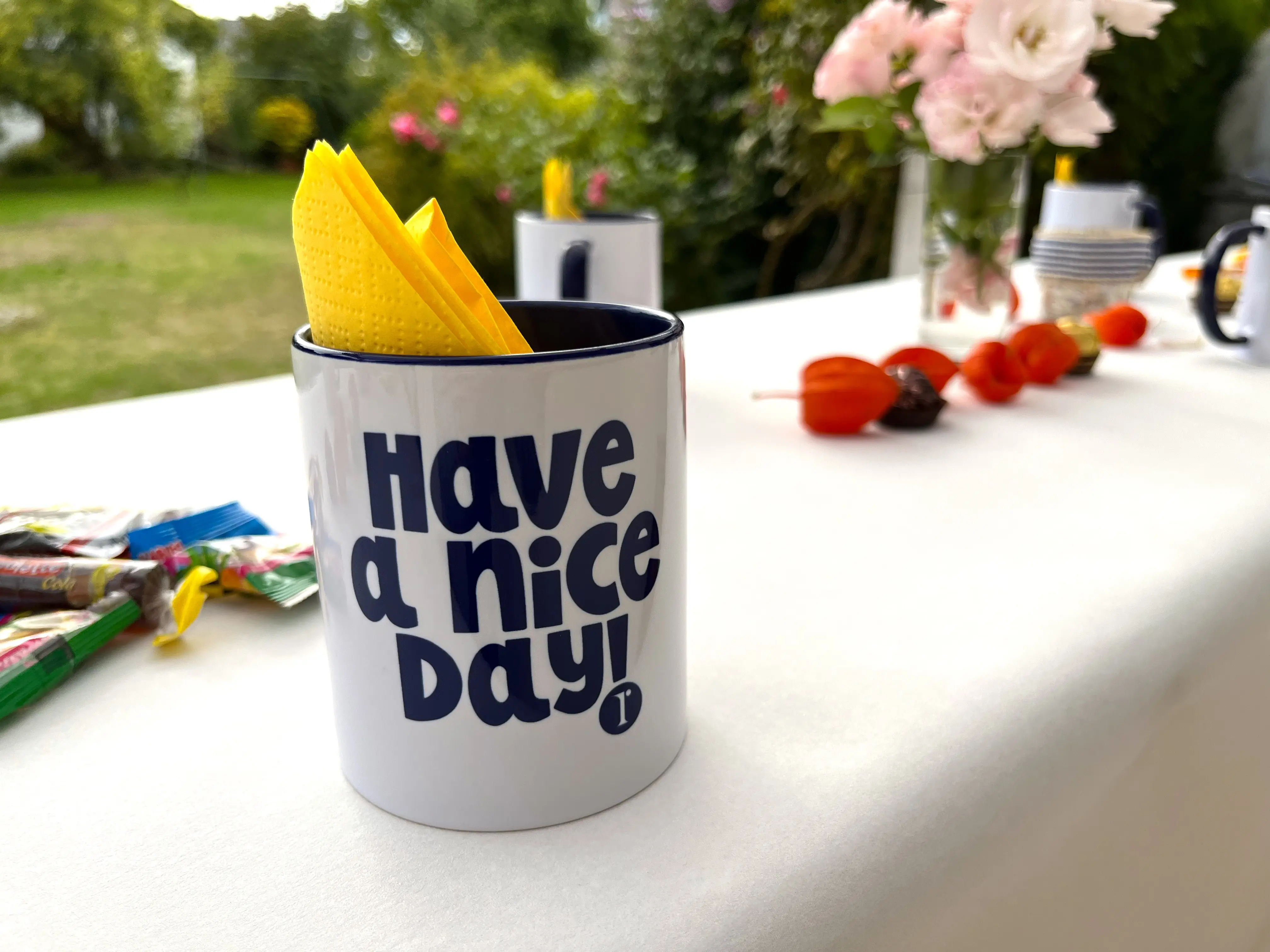 Have a nice day — Gartenszene bei Tausendsassa
